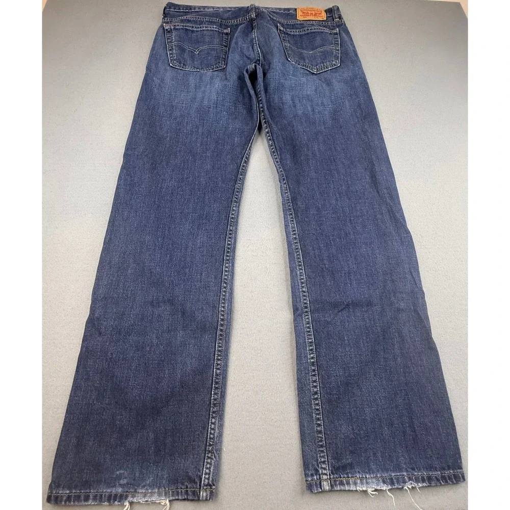 Levi's 569‎ Jeans Mens 36x34 Blue Loose Straight Leg Dark Wash Denim
